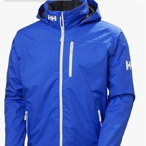 Helly Hansen Men's Crew Hooded Waterproof Windproof Breathable Rain Coat Size M
